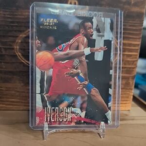 1996-97 Fleer Allen Iverson Rookie Card 76ers HOF 🔥🔥🔥
